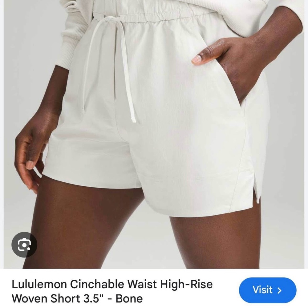 Lululemon cinchable hr woven short 3.5”